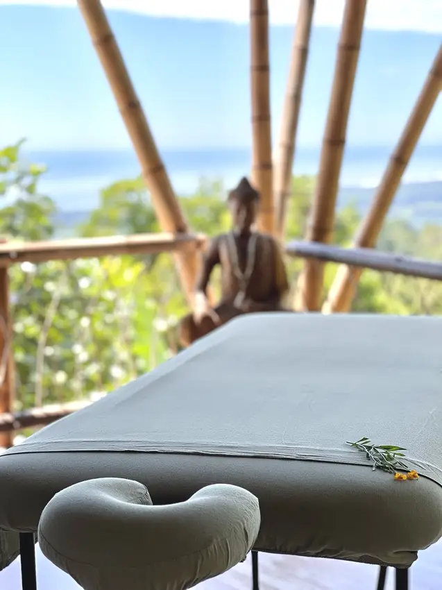 Green Door Rainforest Spa, sauna, waterfall rituals, sound healing and treatments