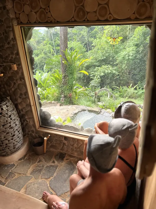 Green Door Rainforest Spa, sauna, waterfall rituals, sound healing and treatments
