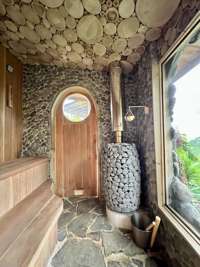 Green Door Rainforest Spa, sauna, waterfall rituals, sound healing and treatments