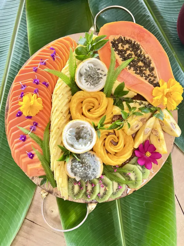 Whole-food plant-based cuisine and garden harvests