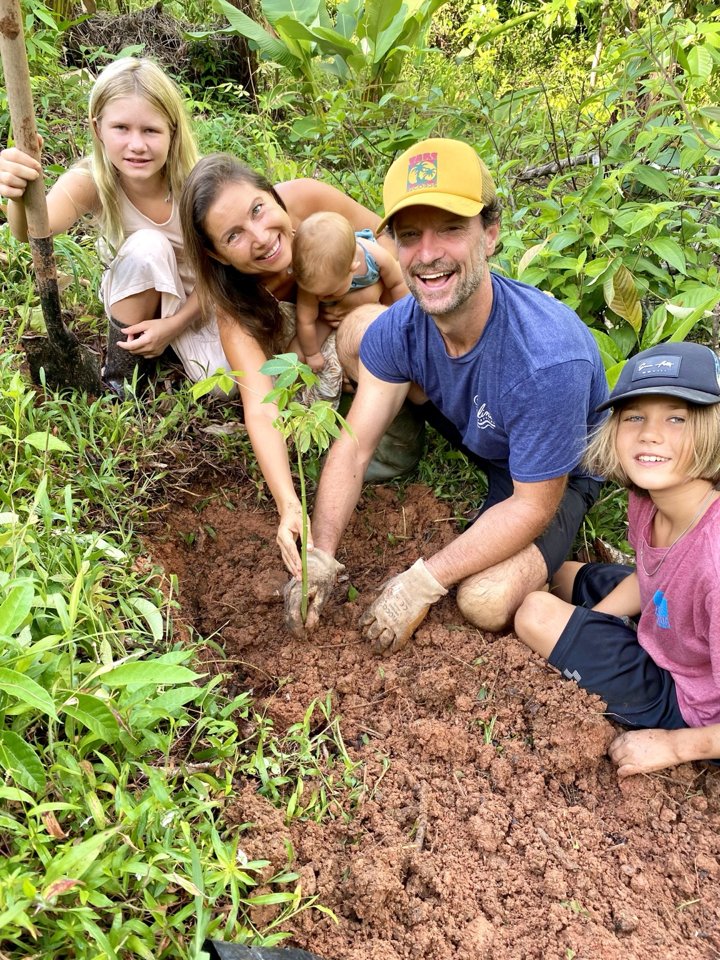 Planting together as a family